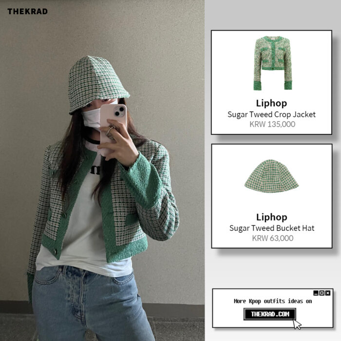 Hyomin outfit from May 20, 2022 : Liphop jacket and more