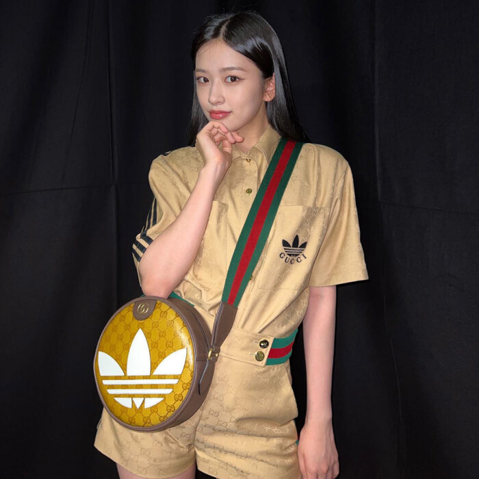 Ive Yujin outfit from May 14, 2022 : Adidas x Gucci bag and more