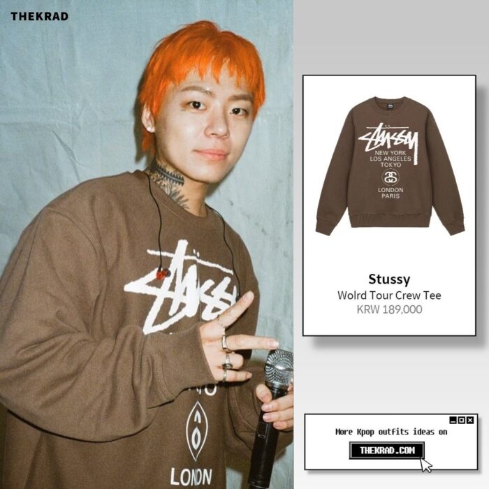 Kid Milli outfit from May 28, 2022 : Stussy sweatshirt and more