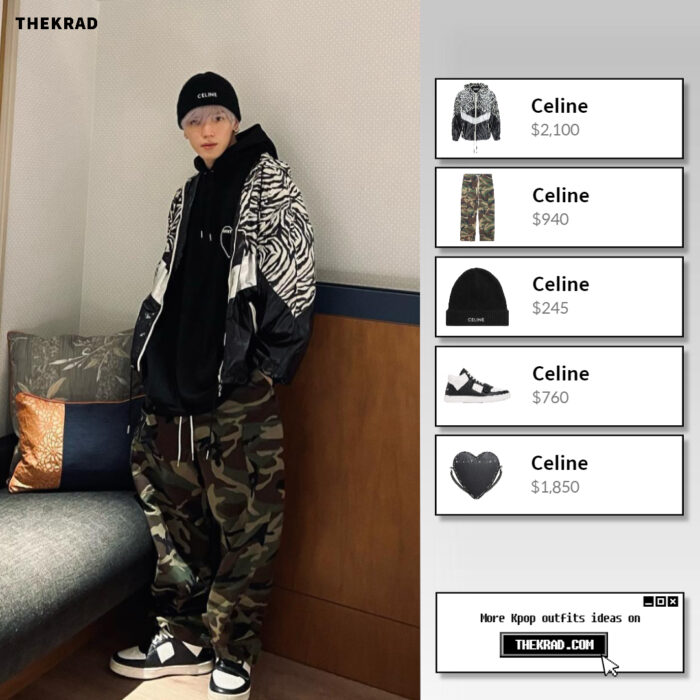 NCT Taeyong outfit from May 16, 2022 : Celine Jacket and more