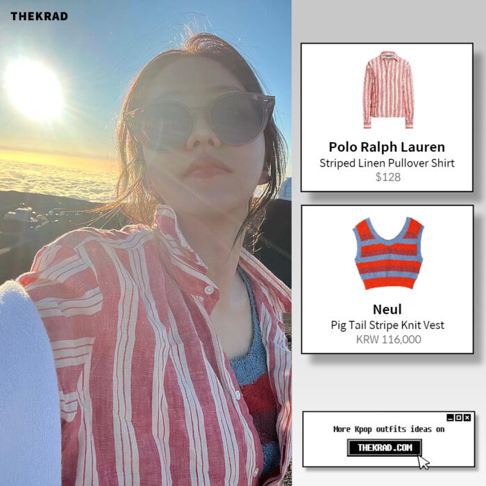 Red Velvet Yeri outfit from May 11, 2022 : Neul vest and more