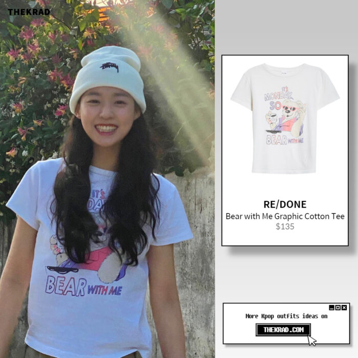 Seol Hyun outfit from May 24, 2022 : Re/done  t-shirt
