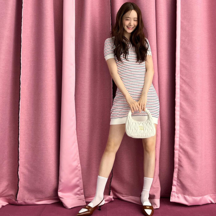 SNSD Yoona outfit from May 18, 2022 : Miu Miu bag and more