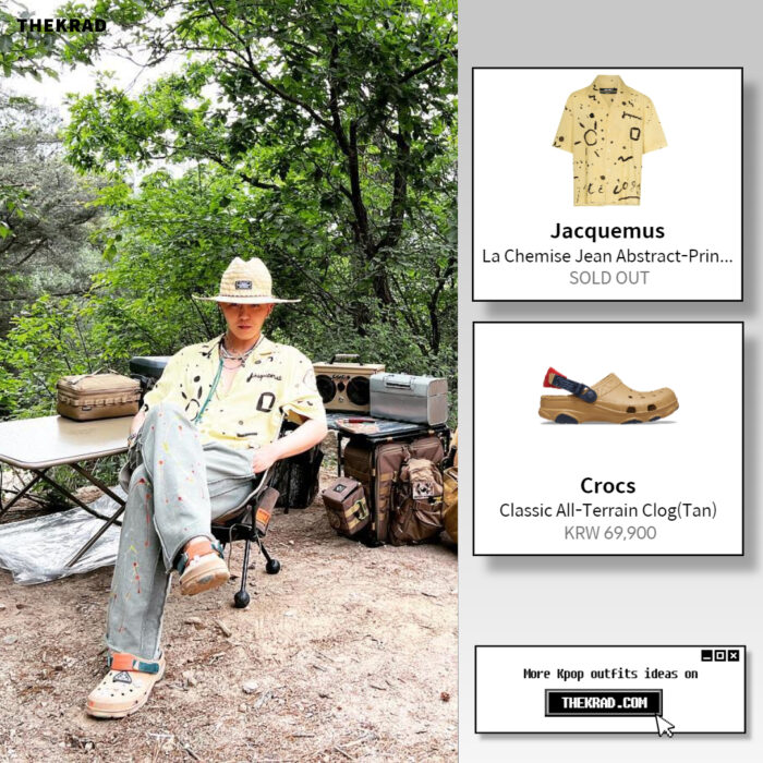 Winner Mino outfit from May 12, 2022 : Jacquemus shirt and more