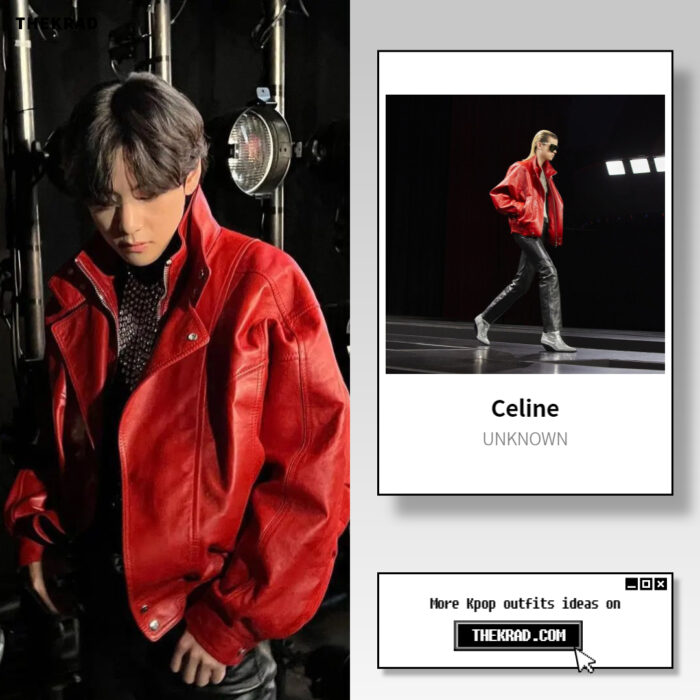 BTS V outfit seen from Celine Paris Fashion Week