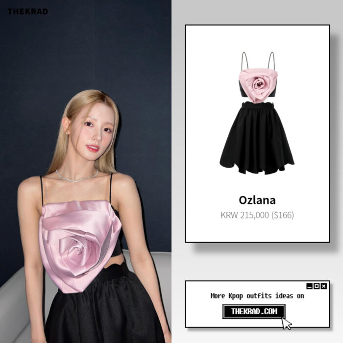 (G)I-dle Miyeon outfit from June 23, 2022 : Ozlana dress