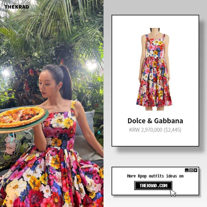 Girl's Day Hyeri outfit from June 13, 2022 : Dolce & Gabbana dress