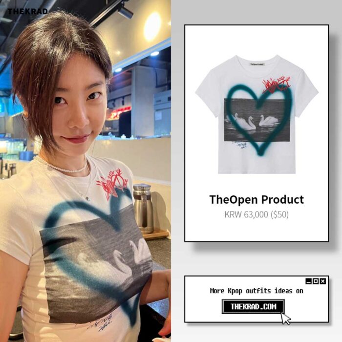 Girl's Day Sojin outfit from June 7, 2022 : TheOpen Product t-shirt