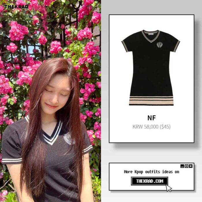 IVE Leeseo outfit from June 18, 2022 : NF dress