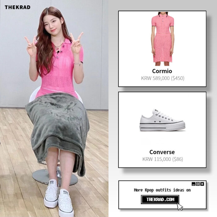 Le Sserafim Kazuha outfit from June 21, 2022 : Converse sneakers and more