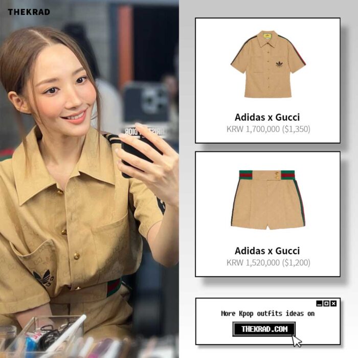 Park Min Young outfit from June 6, 2022 : Gucci x Adidas shirt and more