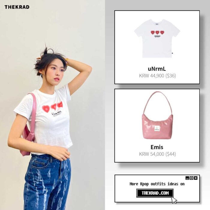 Seol Hyun outfit from June 9, 2022 : Emis bag and more