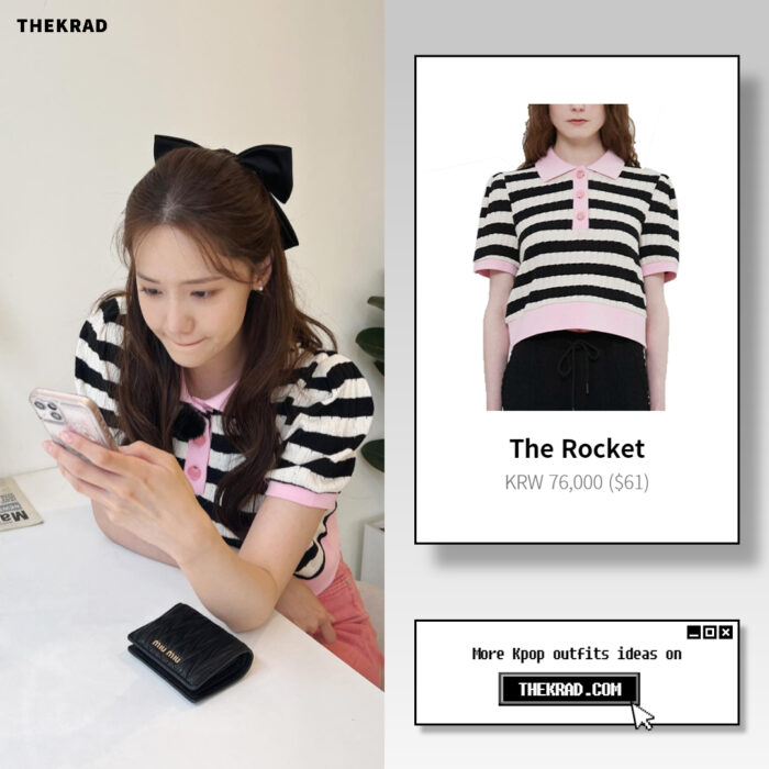 SNSD Yoona outfit from May 31, 2022 : The Rocket t-shirt