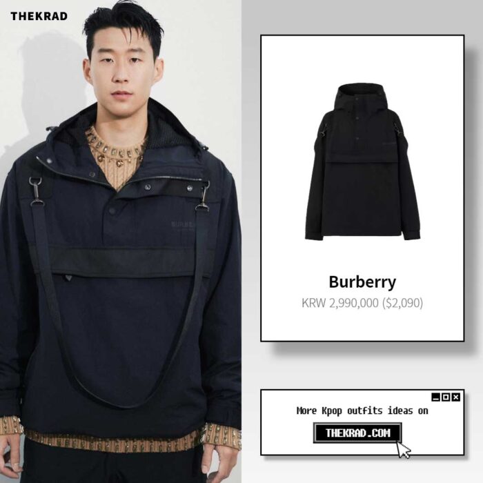 Son Heung Min outfit from June 13, 2022 : Burberry jacket