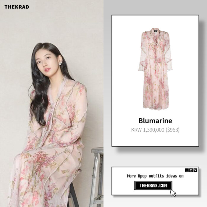 Suzy outfit seen from Cine21 interview on June 18, 2022 : Blumarine dress