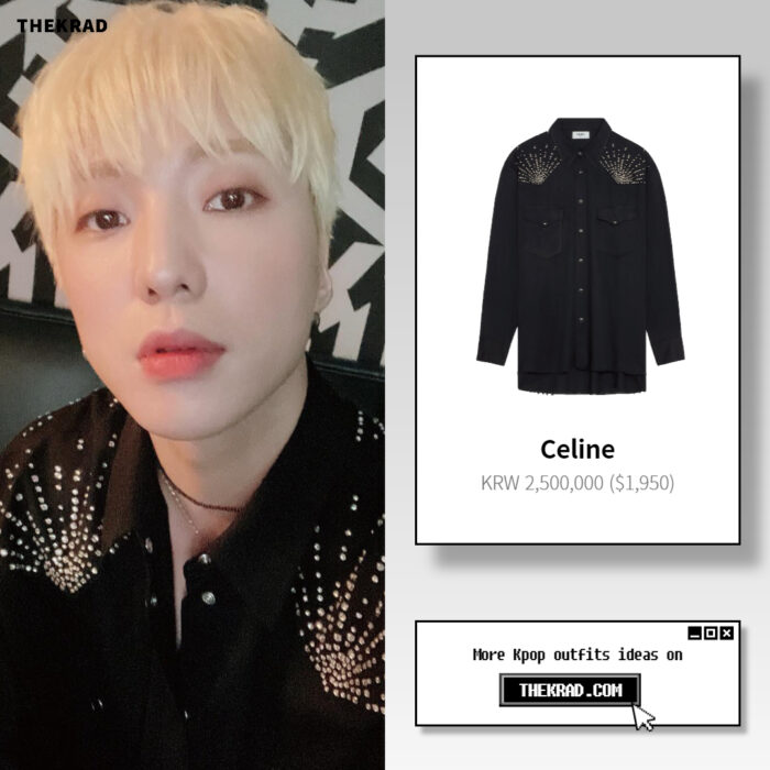 Winner Seungyoon outfit from June 5, 2022 : Celine shirt