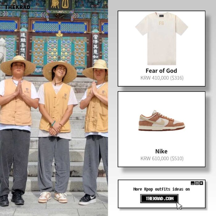 BTS RM outfit from July 27, 2022 : Nike sneaker and more