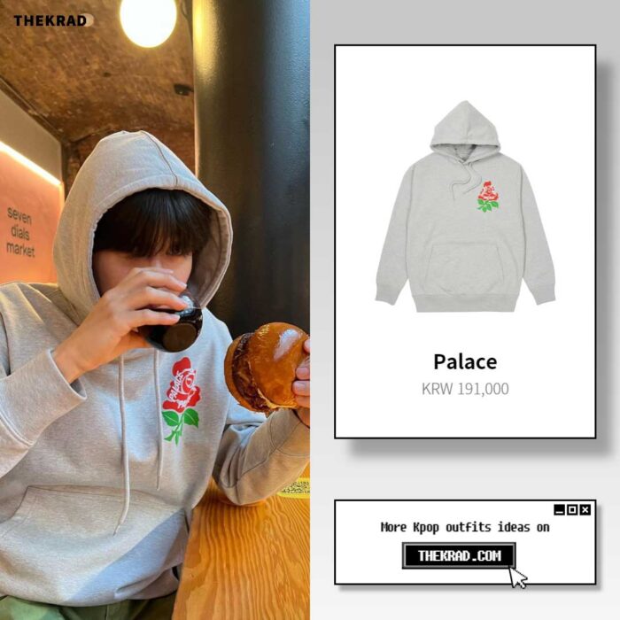 Exo Suho outfit from July 3, 2022 : Palace hoodie