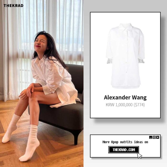 Hanh Hyo Joo outfit from July 18, 2022 : Alexander Wang shirt