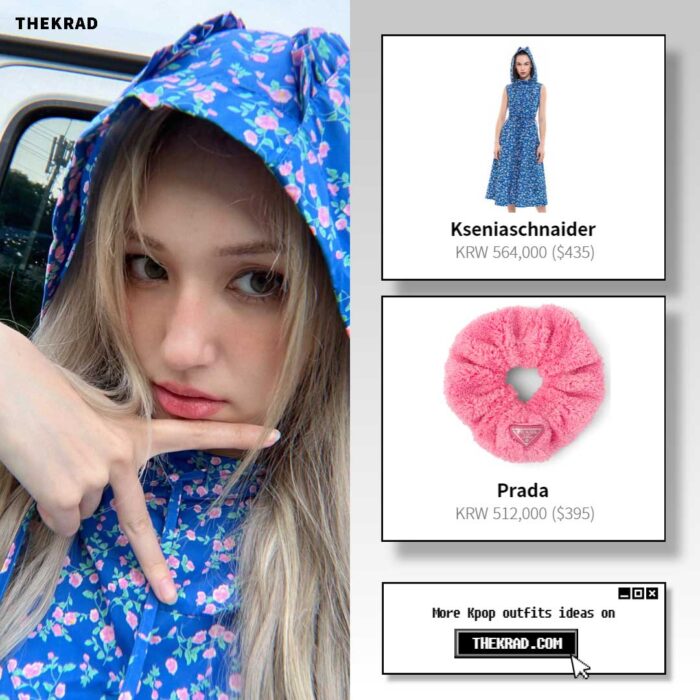Jeon So Mi outfit from July 4, 2022 : Prada scrunchie and more