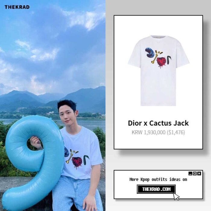 Jung Hae In outfit from July 26, 2022 : Dior x Cactus Jack t-shirt