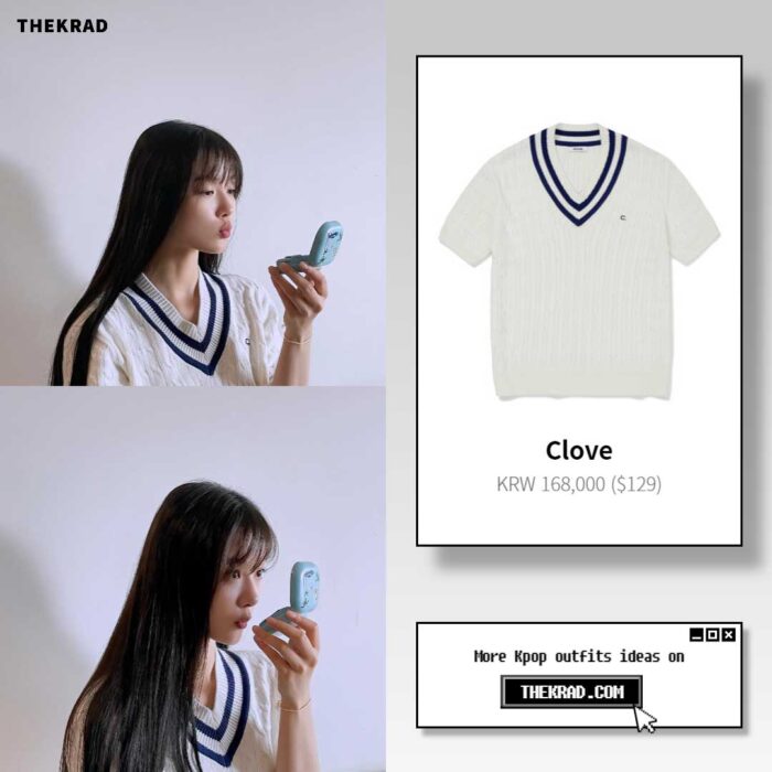Kim Yoo Jung outfit from July 6, 2022 : Clove sweater