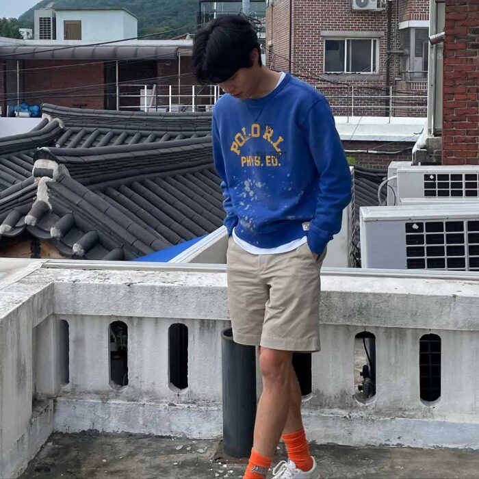 Ryu Jun Yeol outfit from July 27, 2022 : Polo Ralph Lauren sweatshirt and more