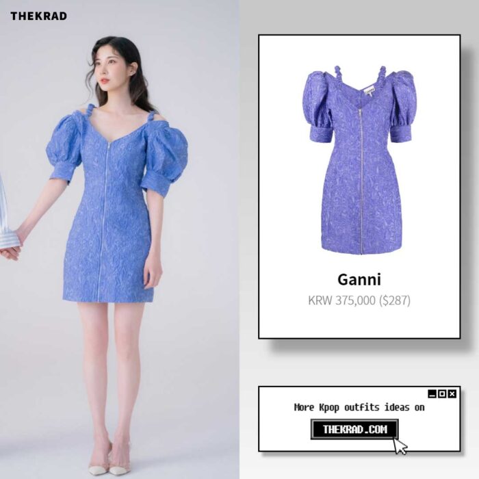 Seo Hyun outfit from June 28, 2022 : Ganni dress