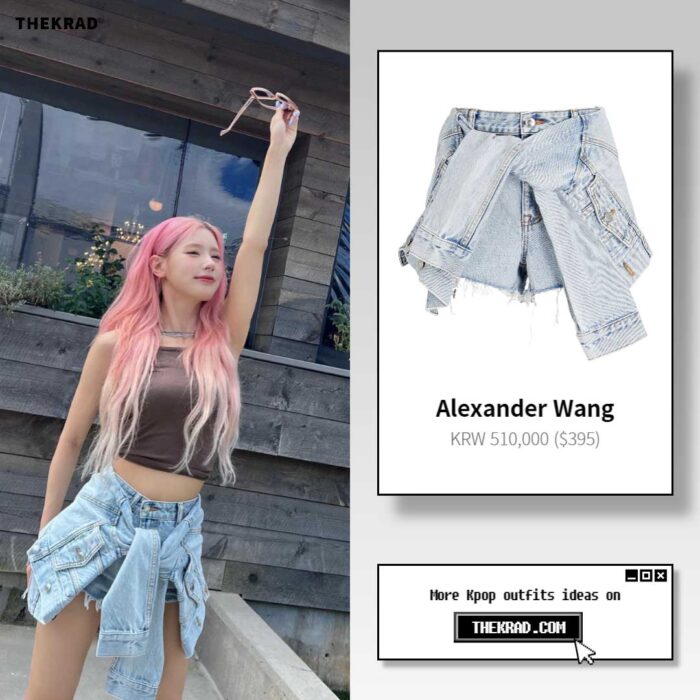 (G)I-dle Miyeon outfit from Aug 9, 2022 : Alexander Wang shorts